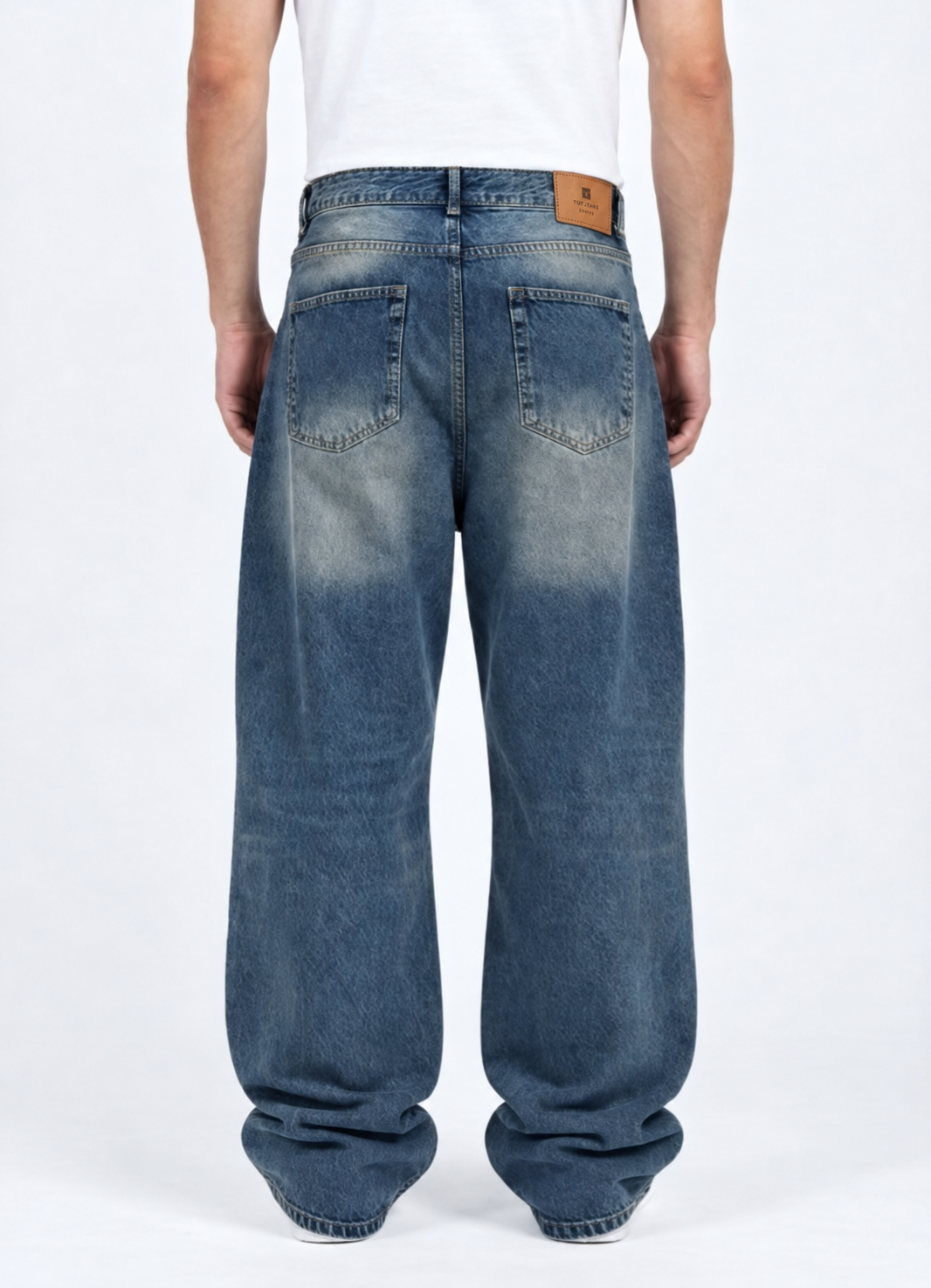 BLUE- GREY DENIM WASHED