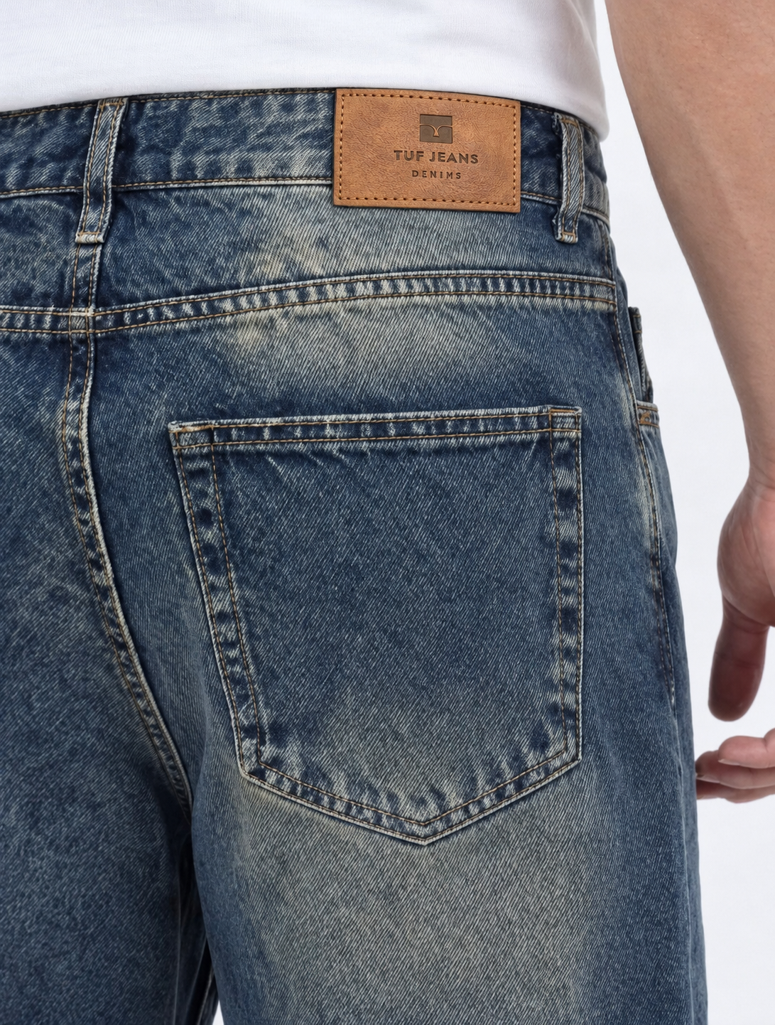 BLUE- GREY DENIM WASHED